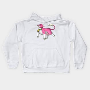 Happy Moo: Blaze Pink Kids Hoodie